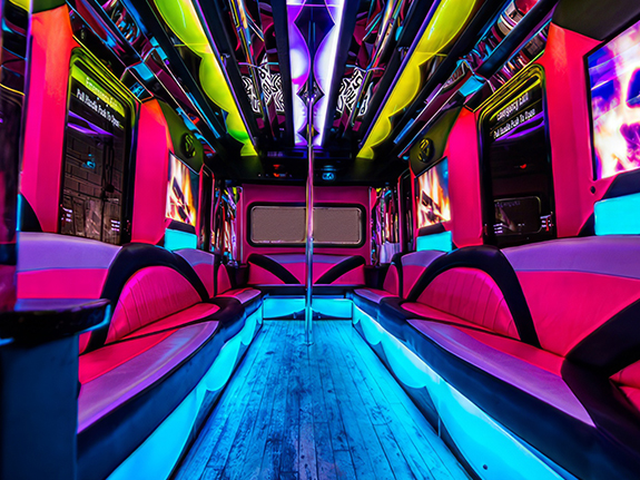 strobe lights on bus