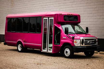 pink limo bus