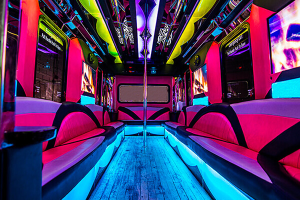 pink party buses